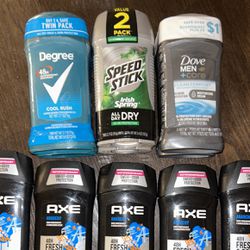 LOT OF 11 BRAND NEW NEVER USED MENS DEODORANT 