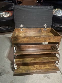 👟👠🥾💪/Shoe Storage Bench with Flip-Top Lid