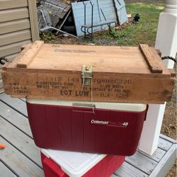 Old wooden crate