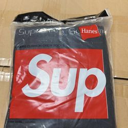 black supreme socks