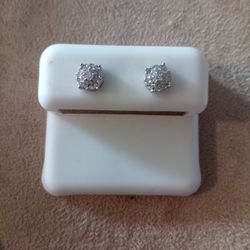 925 Moissonite Earring Screwback