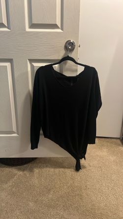 Black sweater blouse size L
