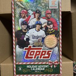 2025 Topps Holiday Baseball Advent Calendar Box’s Available (Shrink Wrapped)