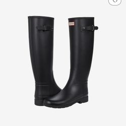 HUNTER WOMEN'S REFINED SLIM FIT RAIN BOOTS (size 11) 