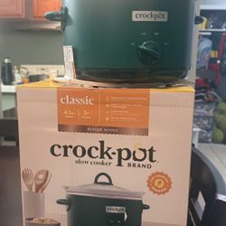 4.5 qt. Ceramic Crock-Pot Slow Cooker (Green)