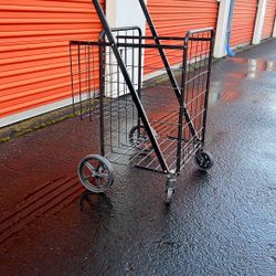 Shopping Cart, Folding Grocery Utility Cart 