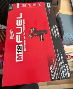 Milwaukee M12 FUEL SURGE 12V Lithium-Ion Brushless Cordless 1/4 in. Hex Impact Driver Compact Kit w/Two 2.0Ah Batteries, Bag