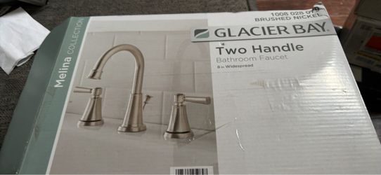 Melina 8 in. Widespread Double-Handle High-Arc Bathroom Faucet