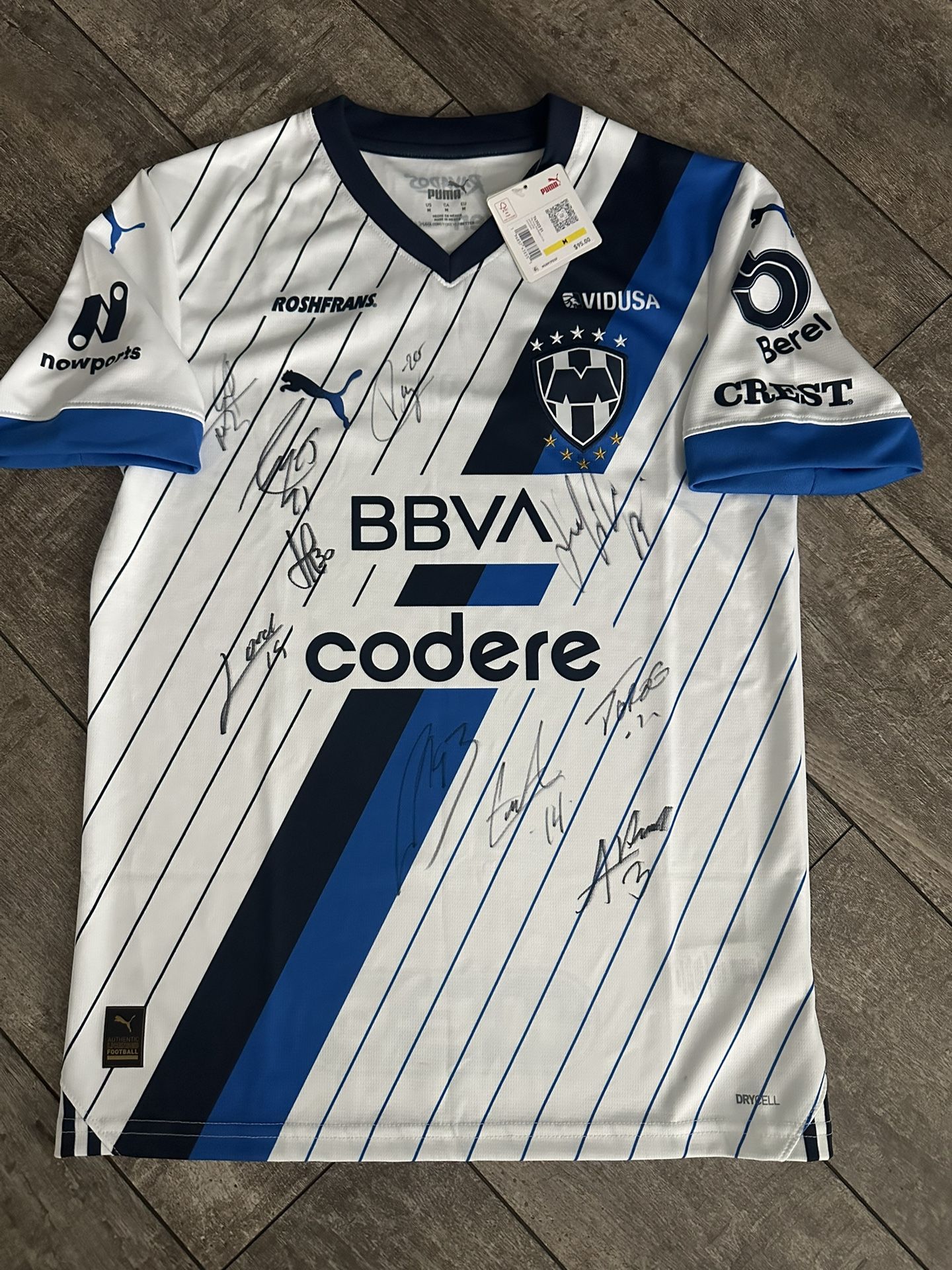 Original Rayados Monterrey Autographed Soccer Jersey