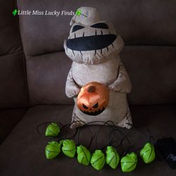 Gemmy Oogie Boogie Plush Greeter & Matching Light Set