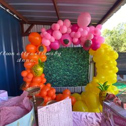 Tropical Theme Balloon Display.