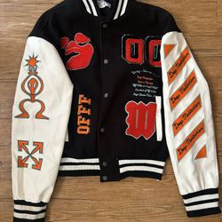 off white button up jacket