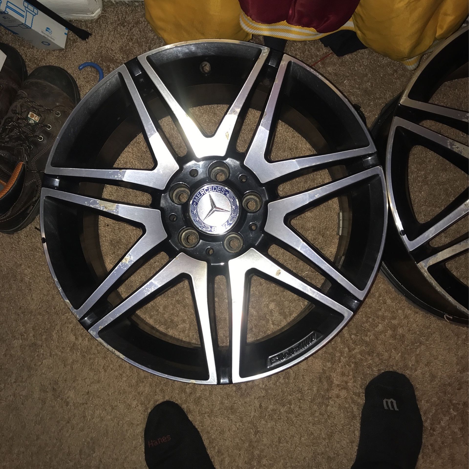 2 18x8.5 AMG 7 Spoke A(contact info removed) OEM