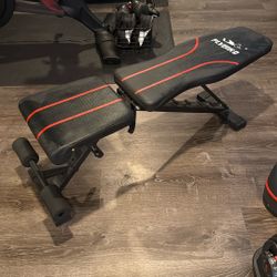 FLYBIRD Adjustable Bench,Utility Weight Bench for Full Body Workout- Multi-Purpose Foldable Incline Bench (Black)
