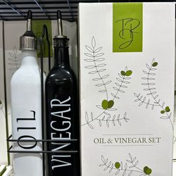 Oil & Vinegar Dispenser Set For Kitchen