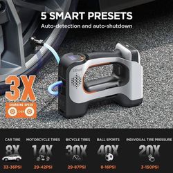 Tire Inflator Cordless 20V 150PSI |with 2.0Ah Battery Option