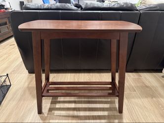 Dark Wood Entryway / Console / Sofa Table — 32" L with Lower Shelf
