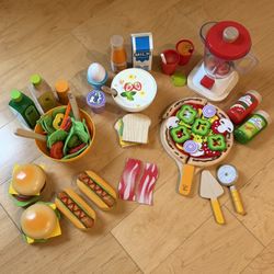 Wooden Play Toy Food Sets - Hape Kitchen