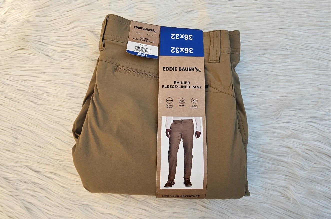 Eddie Bauer Rainier Fleece Lined Pant Size 36 x 32