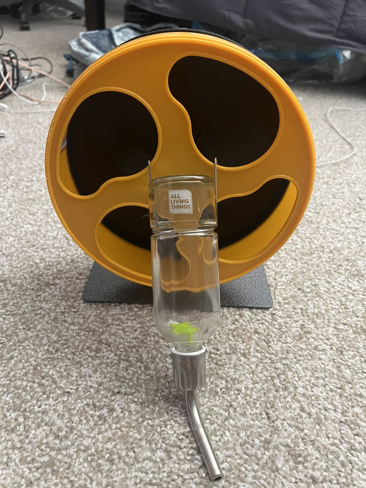 Hamster Wheel And Hamster Water Dispenser 