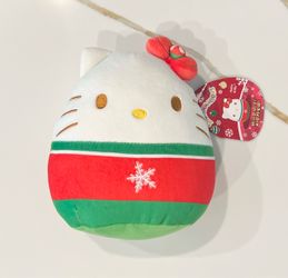 Squishmallows Hello Kitty Christmas Plush