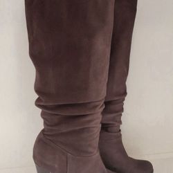Cole Haan Brown Slouch Knee High Boots Women's Size 9
