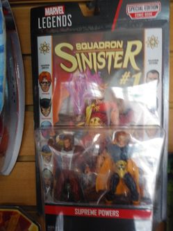 Sinister figure and comic