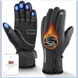Winter Gloves Men Women Made with 3M Thinsalute, -20°F GEANI-TEX™ Waterproof Ski Gloves for Cold Weather, 5-Layer Thermal Snow Gloves, 10 Touchscreen 