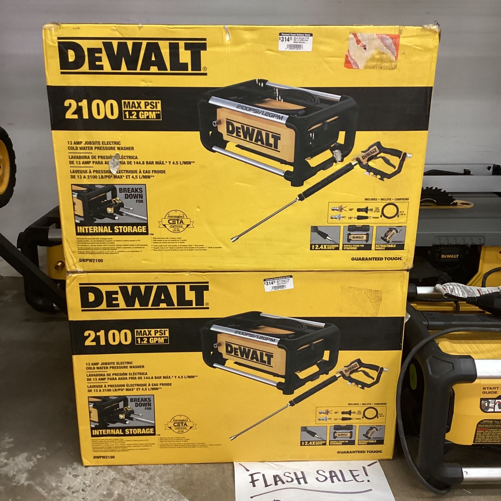 Dewalt 2100 PSI 1.2 GPM Cold Water Electric Pressure Washer