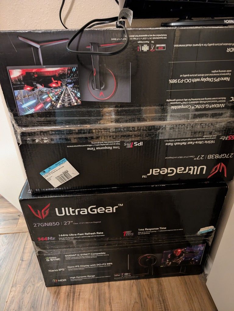 Two 144hz+ 1440p 27" Gaming Monitors