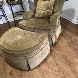 Chair and Ottoman 