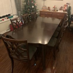 Dining Table + 6 Chairs – $200 – Must Pick Up