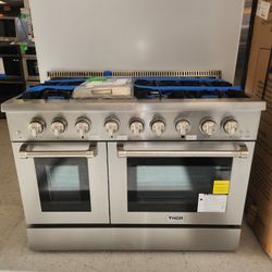 New Scratch And Dent Thor Dual Fuel Range 48" W Stainless Steel 