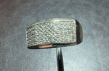 Size 12 Men's Silver cluster ring