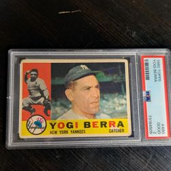 1960 Topps Yogi Berra Card Number 480 PSA 2