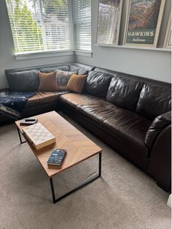 Free Leather Sectional