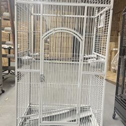 Extra Large Open Play Top Parrot Bird Cage With Rolling Wheel 