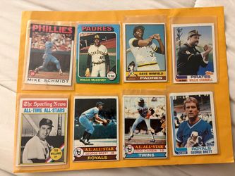 Vintage MLB Baseball Cards Hall of Famers Lot of 8