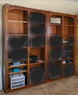 Bookcases - Solid Wood, Lighted