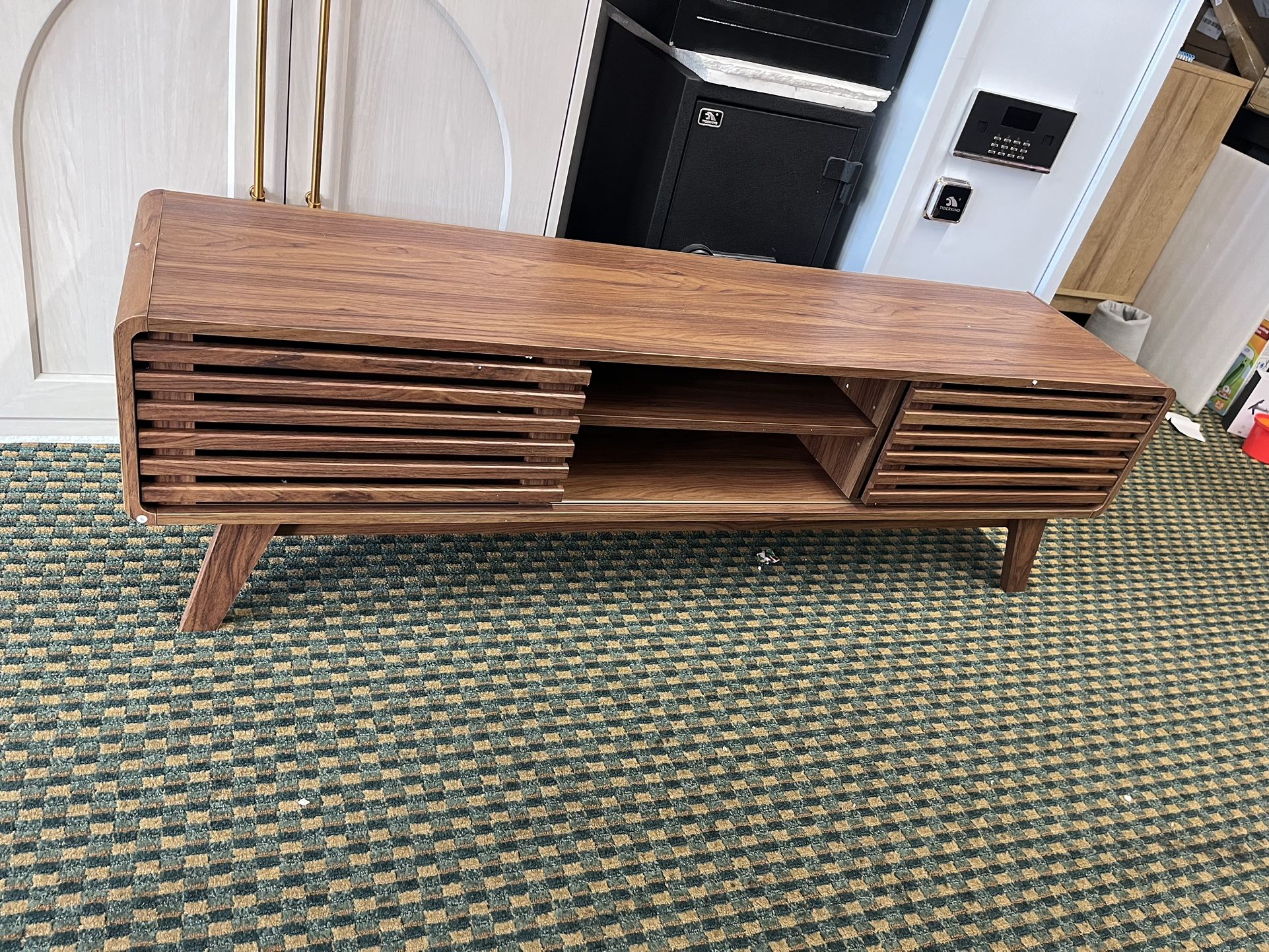 mopio Ensley TV Stand, Mid Century Modern for 55/60/65 inch TV, Farmhouse TV Stand, Entertainment Center with Storage, TV and Media Console for Living
