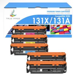 TRUE IMAGE Compatible Toner Cartridge Replacement for HP 131A 131X Laserjet Pro 200 Color M251nw M251n MFP M276nw M276n CF210X CF210A CF211A CF212A CF