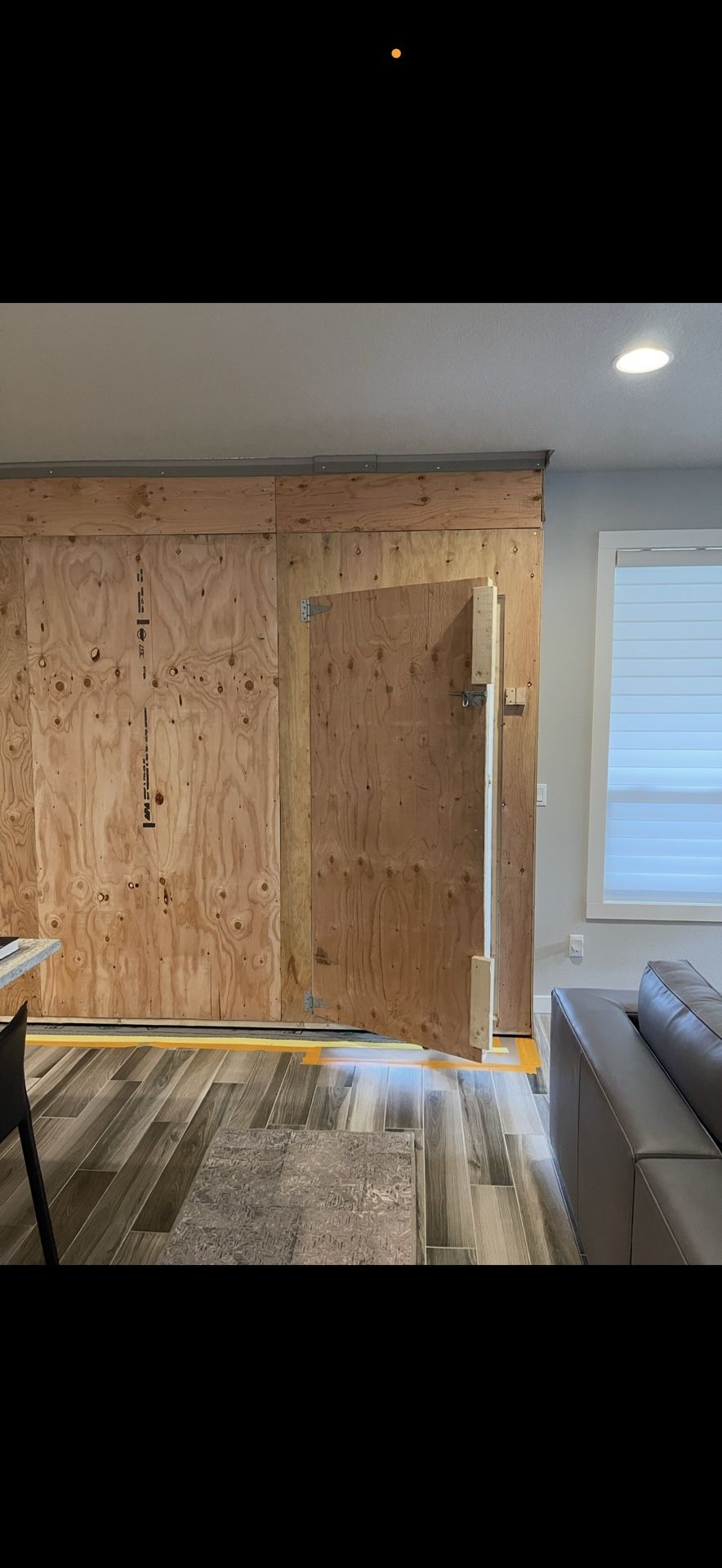 Construction barricade wall sections