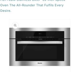 Miele Speed Oven – Model H6770BM (New Out of Box)