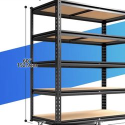 60 H  Heavy  Duty Metal Shelves 