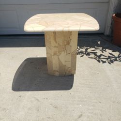 Vintage Marble Side Table 