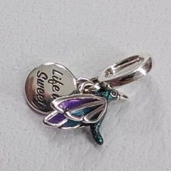 Humming Bird Pandora + Dangle Charm