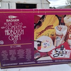 Badger Model 350-6 Complete Airbrush Craft Set. 