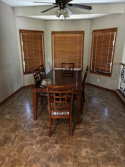 Table and 6 chairs