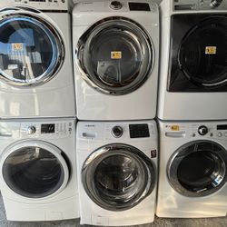 SAMSUNG 27” WASHER AND DRYER SET 