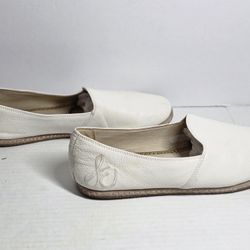 Sam Edelman Everie Leather Slipper Loafers Bright White size 8.5M